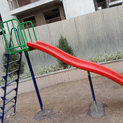 Playground Stand Alone Single Wave Slide