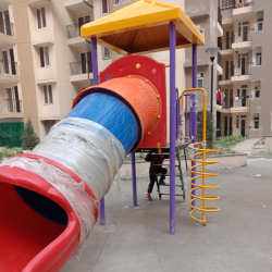 Single Playground Tube Slide