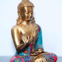 Buddha Aashirwaad Brass Idol