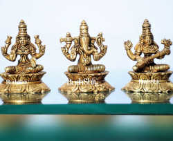 Ganesha , Lakshmi and Saraswati Idol