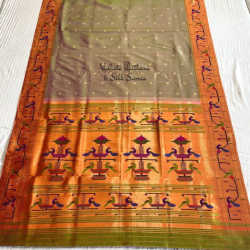 Brocade Border Pure Silk Paithani Saree