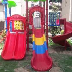Children Playground Multi Slide Station
