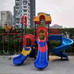 Playground Slide and Swing Multi User Play Station
