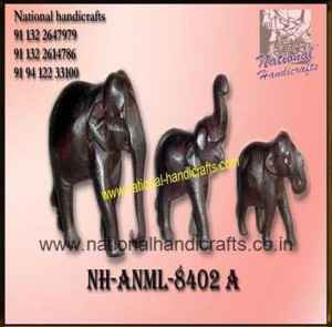 Wooden Elephant Sculpture