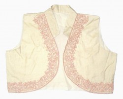 Embroidered Tussar Cotton-Silk Jacket