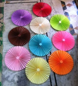 Paper Fans for Decoration
