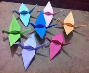 Origami Paper Birds  for Decoration