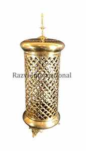 Brass Knitted Candle Holder