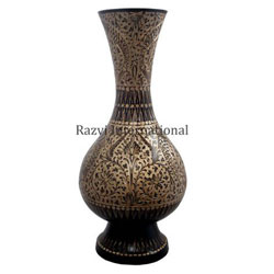Brass Handicrafts Engraving Flower Vase