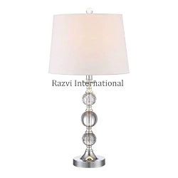 Metal & Glass Table Lamp