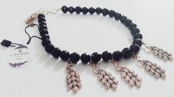 Bead Necklace ( Black )