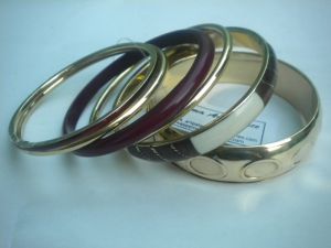 Resin & Brass Bangle Set