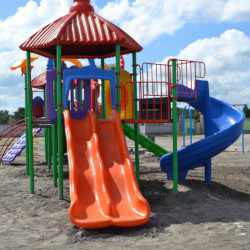 Children Outdoor Playground FRP and Steel Slide