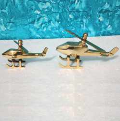 Brass Helicopter Set